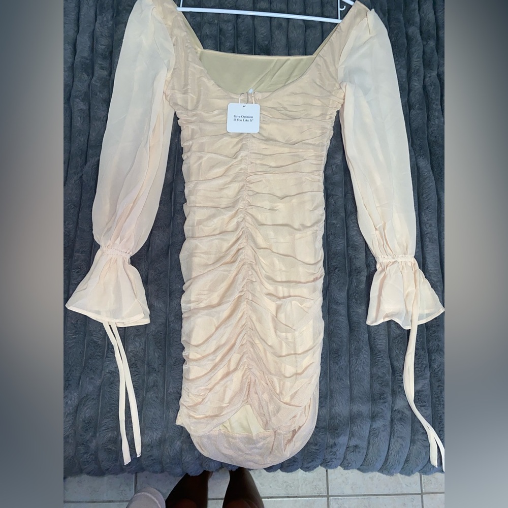 Nude mini dress - Picture 2 of 3